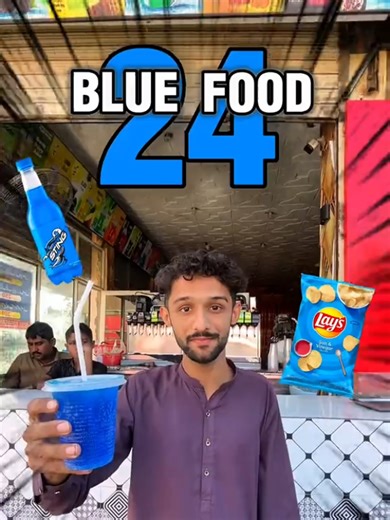 24 Hours of Eating Blue Food Challenge