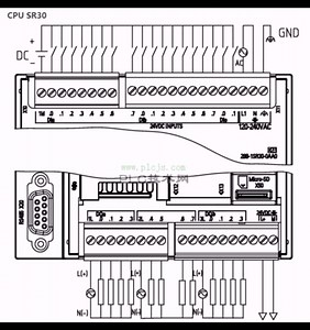 S7-200Smart ST30 SR30 SR30s接线图