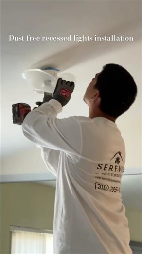 Recessed lighting #construction #electrical #homeimprovement #renovation #light #instagram