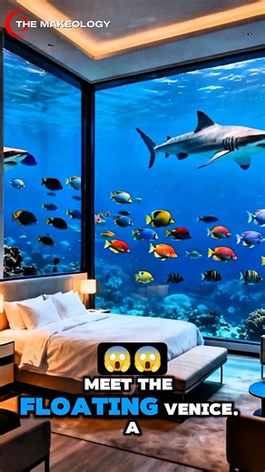Inside the World's First Underwater House! 🌊😱 #TheMakeology #Shorts