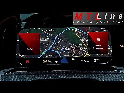 VW Golf 8, MY2020 – activation of map display on digital cockpit from Discover Media