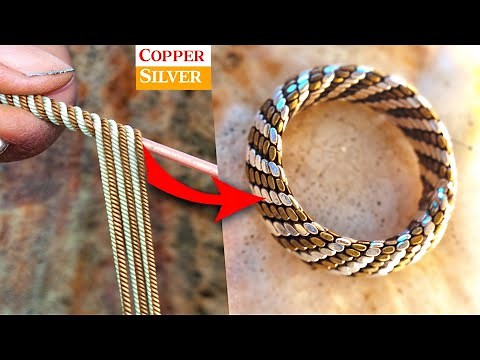 Make Your Own STUNNING Copper and Silver Wire Ring!