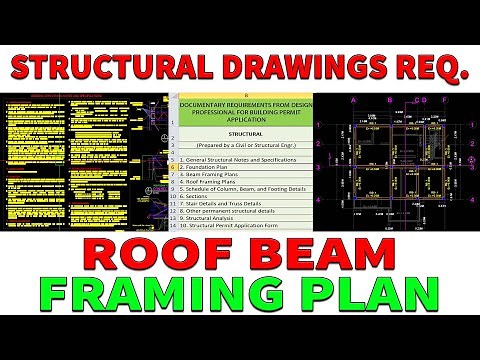 ROOF BEAM FRAMING PLAN PROPER LAYOUT | STRUCTURAL DRAWINGS