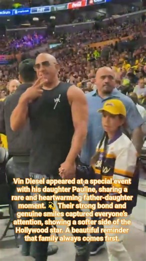 Vin Diesel & His Daughter Pauline Shine Together at a Special Event ✨👨‍👧 #vindiesel