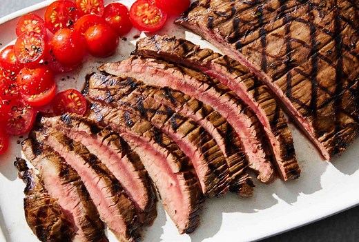 Grilled Balsamic and Garlic Flank Steak