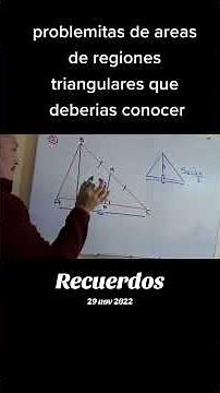 resolviendo un ejercicio d áreas de regiones triangulares