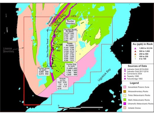 Labrador Gold Announces 2025 Exploration Programs for the 100% Owned Hopedale and Borden Lake Gold Projects