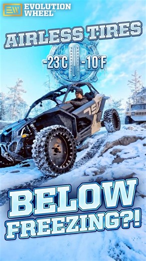 Airless Tires - Below Freezing!