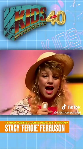 Here’s @Fergie singing ‘I Think We’re Alone Now’ by @Tiffany from season 5 (1988) of KIDS Incorporated! #KidsIncorporated #Tiffany #StrangerThings #Fergie #80smusic