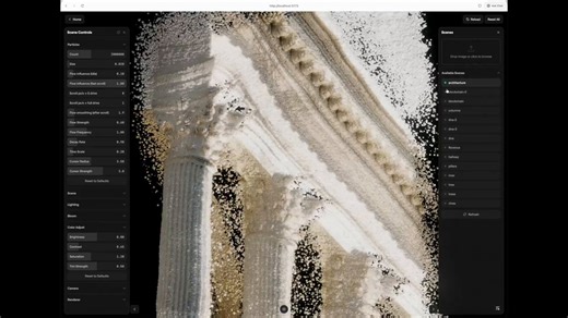 love my particle generator that takes in an image → outputs a gaussian splat using apple's SHARP modelcan see this being used for some fun animations