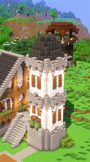 Minecraft Easy Starter Castle 🏰 Download Build Link in bio📝 #minecraft #minecraftbuilding