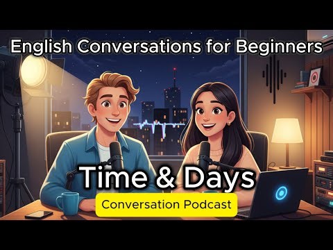Basic English Easy Conversations Practice for Beginners | Talking About Time and Days 💒💒