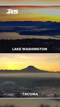 Sunrise over western Washington