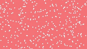 animación 2d de partículas círculo blanco frente al fondo rojo, alejar círculos reveladores en orden de cuadrícula