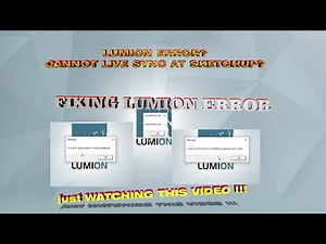 Cara Mengatasi ERROR pada Lumion 10 | Fixing Error Lumion 10