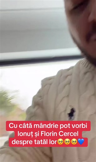 Mândria lui Ionuț și Florin Cercel pentru tatăl lor