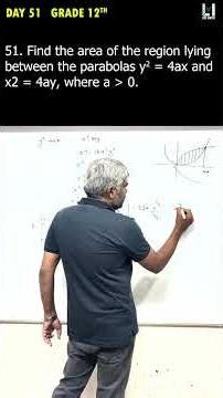 Day 51 - Grade 12th | Applications of integrals #12thclass #applicationofintegrals
