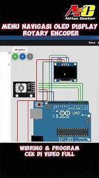 Menu Navigasi Oled Display Rotary Encoder Simulator Wokwi #wokwi #arduinoproject #arduino