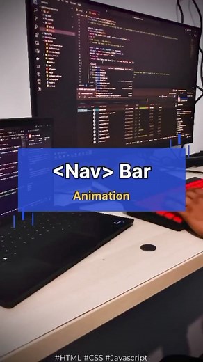 NAV bar Animation follow my page for more..... #webdevelopment #webdesign #webdeveloper #html #website #css #digitalmarketing #coding #programming #javascript #seo #websitedesign #webdesigner #developer #programmer #web #marketing #wordpress #python #ecommerce #coder #design #software #code #php #softwaredeveloper #java #business #graphicdesign #technology | CodeFreaks