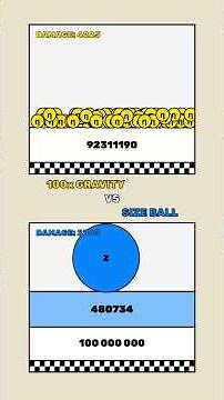 100 Gravity ball VS Size ball #ball #simulation #bouncingball #fyp #math #numbers #satisfying