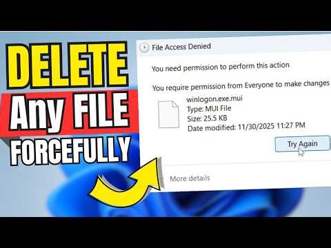 How to Forcefully Delete a File in Windows 11 Force Delete a File Windows 11