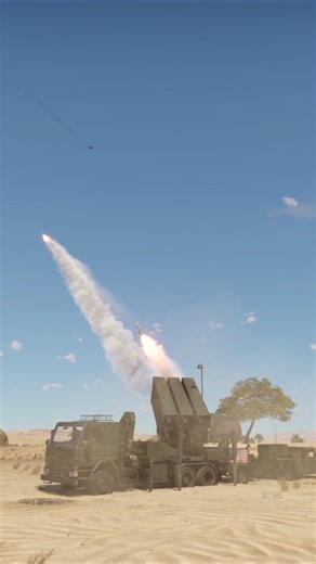 U.S. Surface-to-Air Missile System Multi-Launch Demo (Simulation)