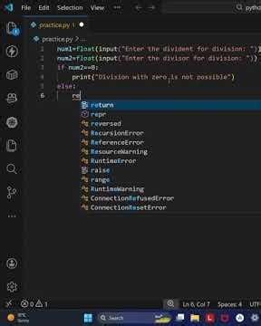 02 Python Program to divide 2 numbers #coding #pythonlearning #pythonprogramming #learncoding