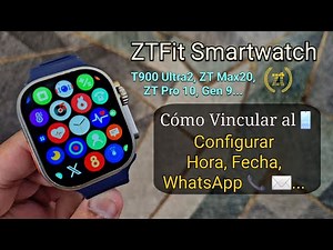 Reloj inteligente ZTFit: Conectar al teléfono | Configurar Hora, Fecha, llamadas.. ZTFit Smartwatch