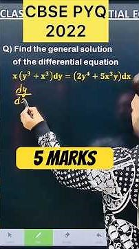 Q) Find the general solution of the differential equation 𝐱 (𝐲^𝟑+𝐱^𝟑 )𝐝𝐲= 𝟐𝐲^𝟒+𝟓𝐱^