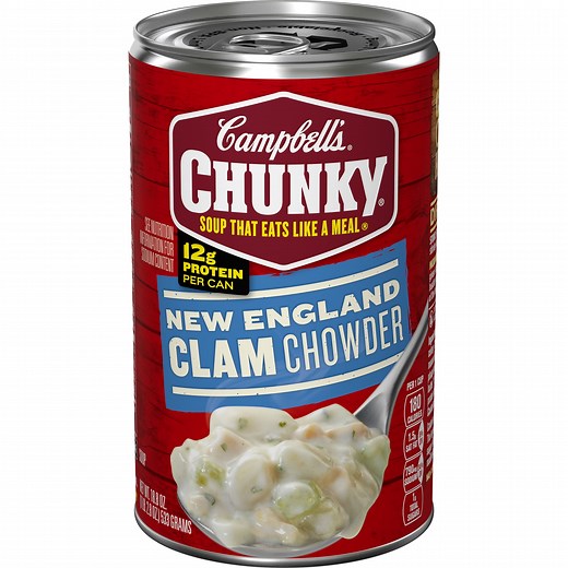 Campbell's Chunky Soup, Ready to Serve New England Clam Chowder, 18.8 oz Can