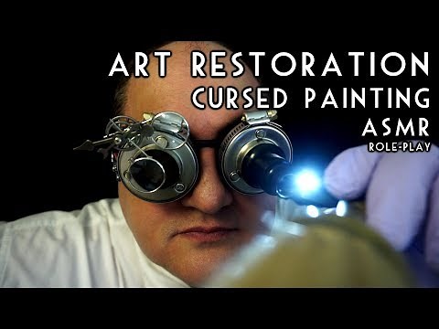 Art Restoration Cursed Painting ASMR