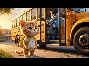 Tiny Ginger Kitten Rejected From School Bus 😭 Papa Cat’s Next Move Will Melt Your Heart