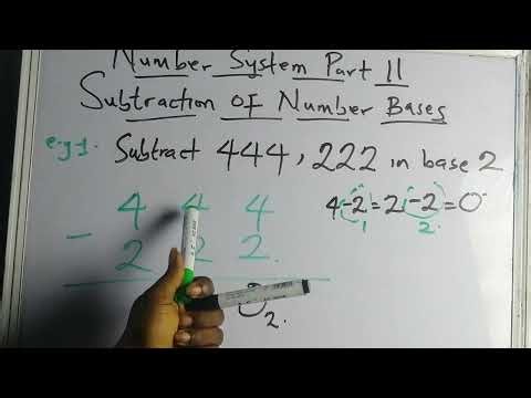 Mathematics - NUMBER SYSTEM PART 11 - Subtraction in Number bases