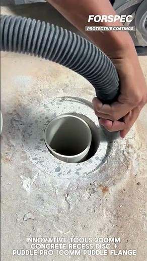 Recess a 100mm Puddle Flange in Under 2 Minutes | 200mm Innovative Recess Disc