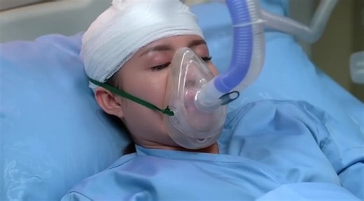 A patient is shown breathing while wearing an oxygen mask.😘😷 #highlight