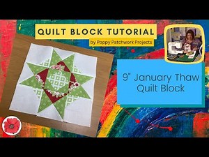 How to make the January Thaw Quilt Block ◈ Free Quilting Tutorial