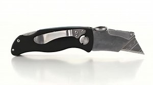 HAZET Klappmesser 2157-1 inklusive Ersatzklingen - Cutter-Messer mit Komfortgriff und Daumenkissen zur gelenkschonenden Arbeit - scharfe Klinge zum Schneiden von Kunststoff, Pappe uvm.