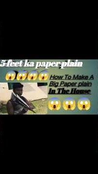Desi Style Glant paper plain Test-surprise Ending 😱#ytshorts #papercraft #paper#shortsviral