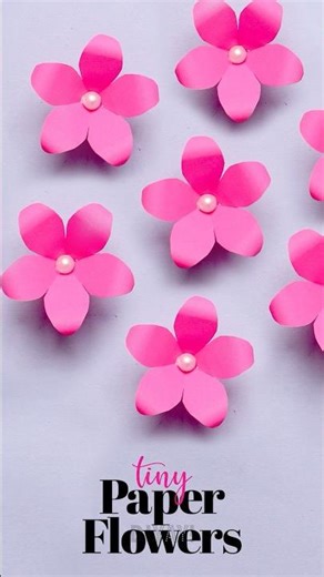 Make Beautiful Tiny DIY Paper Flowers Like a Pro 🌸 #papercrafts #paperflower #craftideas