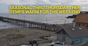 Central Coast to experience seasonal temps followed by heatwave inland this weekend