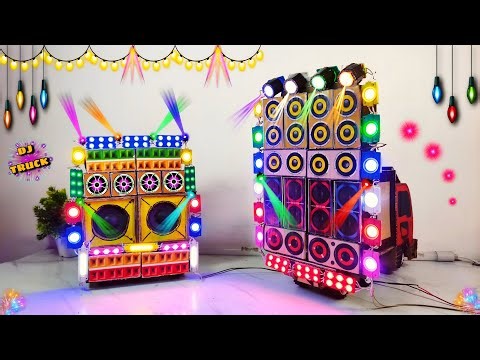 How to Make DIY Mini DJ Truck at Home | Homemade Cardboard DJ Setup with Sharpy Lights | Full Guide