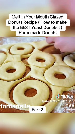 Melt In Your Mouth Glazed Donuts Recipe ( How to make the BEST Yeast Donuts ! ) Homemade Donuts #fyp #donuts #viral