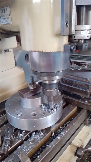 drilling process using milling machine 4140