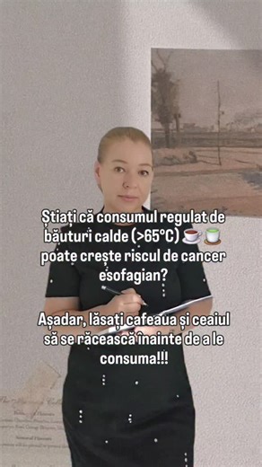 🚩🚩🚩 De câte ori ai băut ceai fierbinte când ai fost răcit? Când eram mici așa am fost învățați....🙈 🚩🚩🚩 Expunerea concomitentă la fumat și alcool crește și mai mult riscul de cancer esofagian! #ceaifierbinte #cafeafierbinte #sănătate | Delia Dragoș