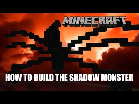 How to build the Mind Flayer(shadow monster) from stranger things in Minecraft
