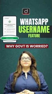 WhatsApp Username Feature | Drishti IAS English #shorts #whatsapp #cybersecurity