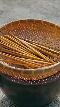 Turning Bamboo Into Chopsticks| Handmade Craft That Feels Satisfying| Craftn King#craft #diy #usa