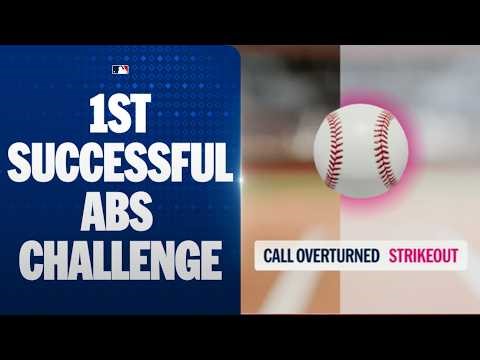 Francisco Alvarez initiates the 1st SUCCESSFUL ABS Challenge in MLB History! 👀