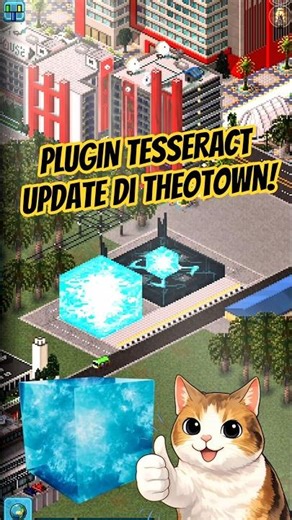 Tesseract SOLO Plugin Update in Theotown! Cultural Park Effect #shorts