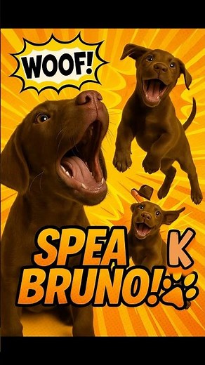 Teach Your Puppy to BARK on Command 🐶 | Bruno Learns ‘Speak’ | Dog Training Tips #bruchi #shorts